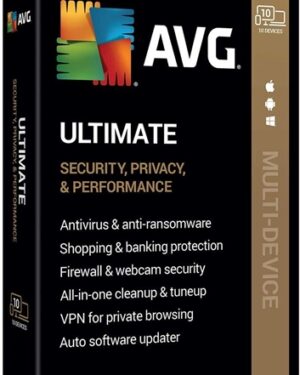 avg ultimate 2024 with secure vpn key (1 year / 10 devices)