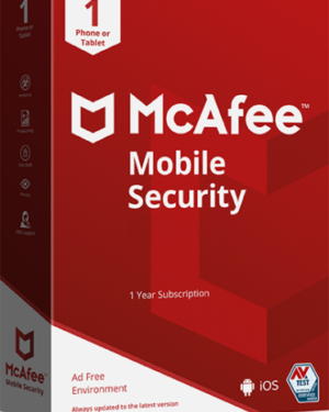 mcafee mobile security premium for android (1 year / 1 device) latest version + free updates