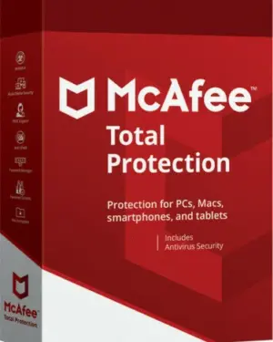 mcafee: total protection (1 year, 1 device) latest version + free updates